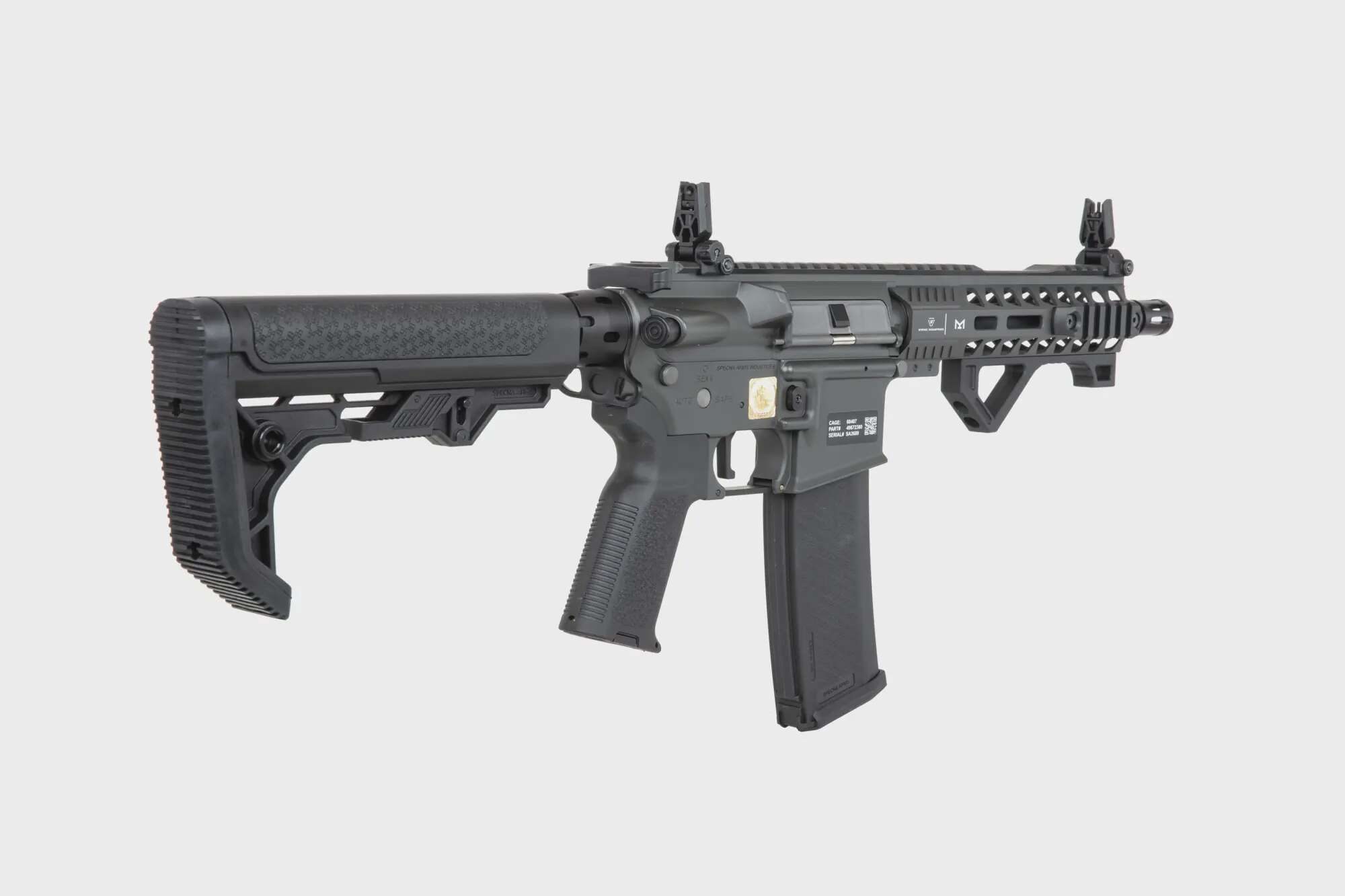 Specna Arms RRA SA-P17 Prime™ Light Ops Stock Kestrel™ ETU airsoft Carbine with Brushless Motor Grey