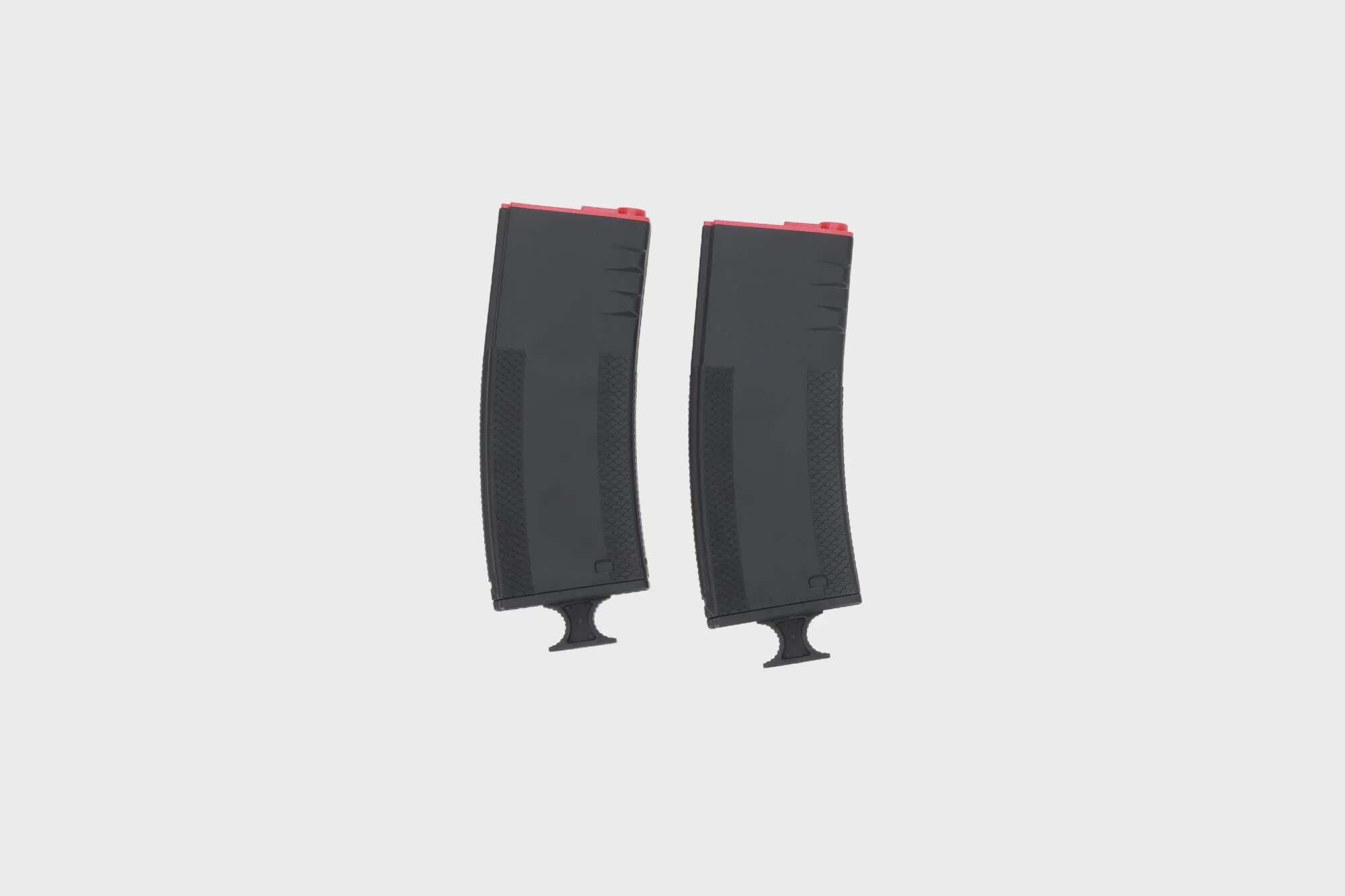 Set of 2 mid-cap 250-ball King Arms x Troy Battlemag magazines for M4/M16 type replicas