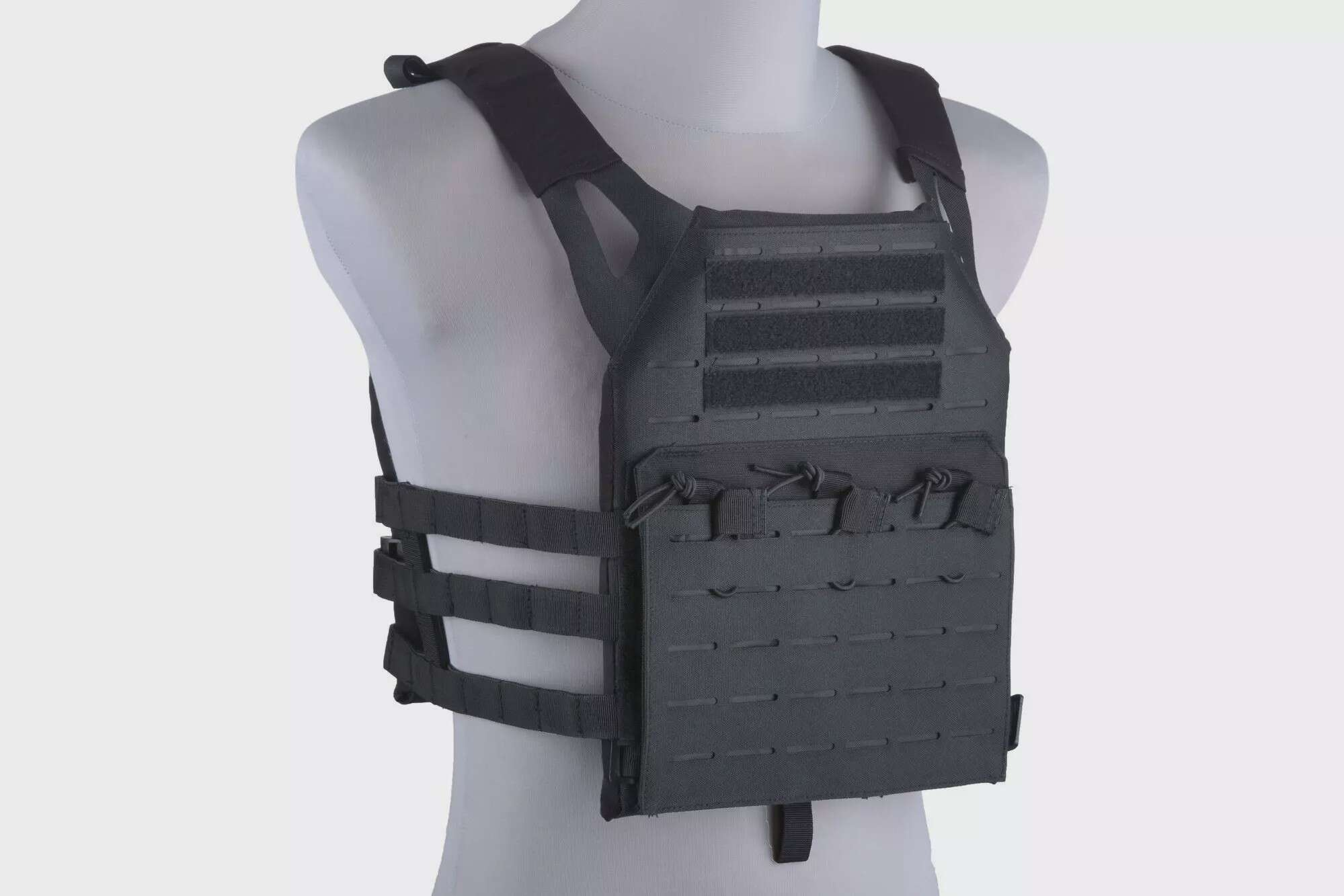 Jump Laser-Cut Tactical Vest - Black