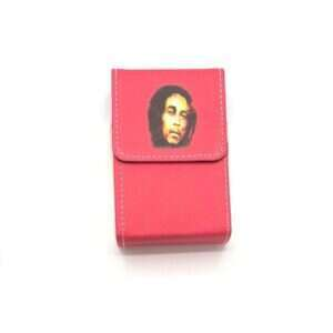 Belt Cigarette case Bob Marley röd