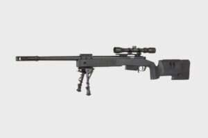 SA-S03 CORE™ sniper rifle replica with scope and bipod - black