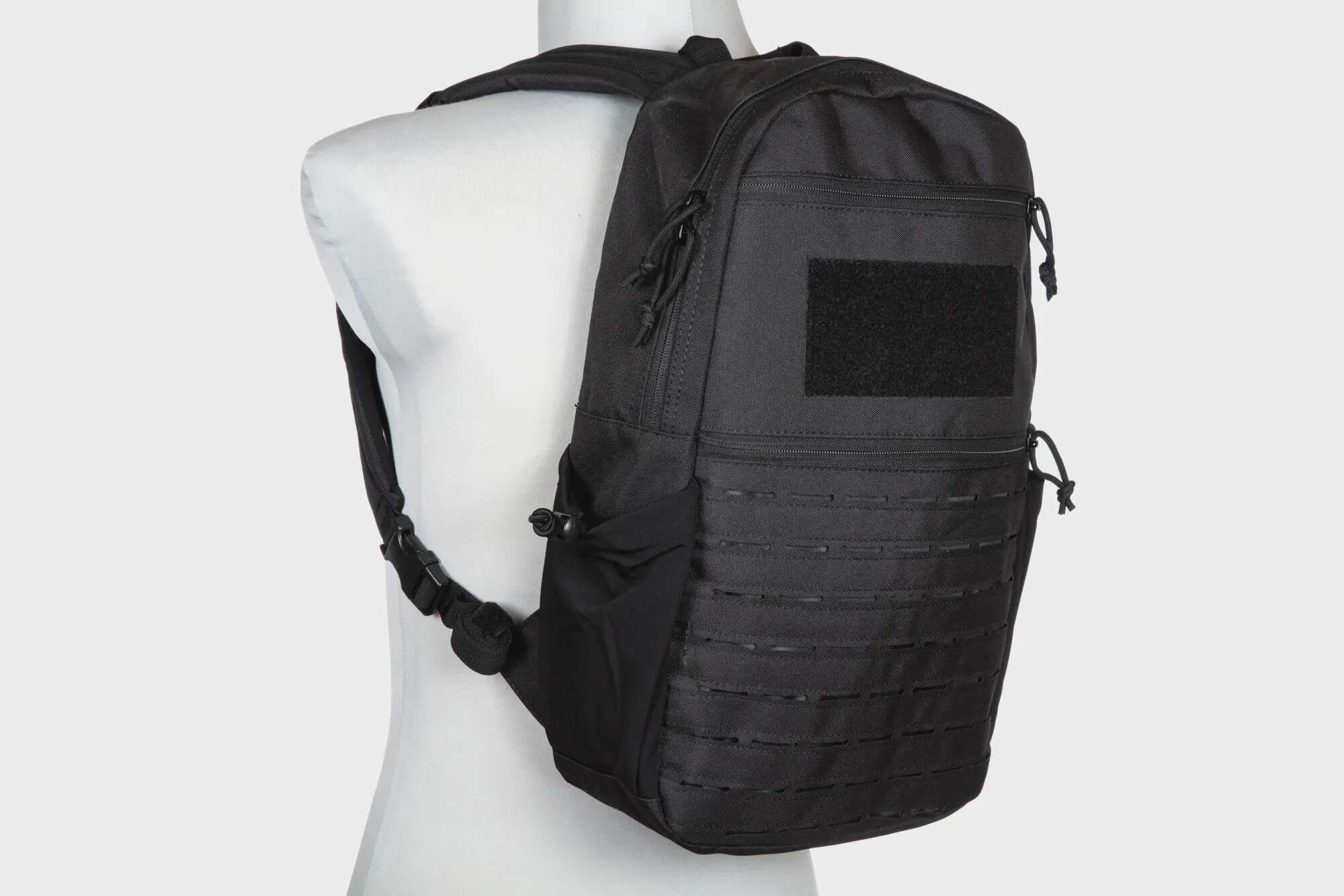 Lightweight Laser-Cut Tactical Backpack - Black