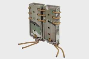 Carrier for 2 9mm magazines Wosport Urban Assault Long Quick Pull Multicam