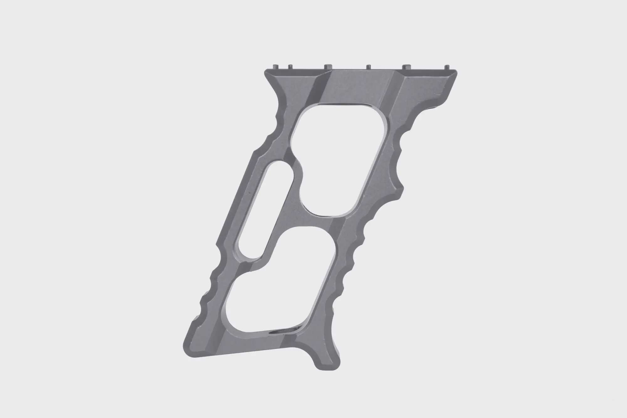 Aluminium angle grip TD Minivert for KeyMod/M-LOK Grey