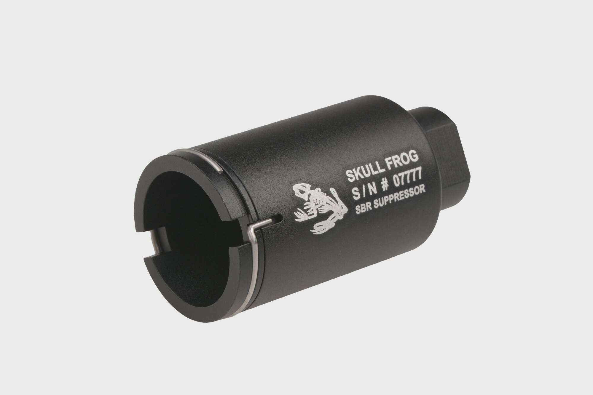 Skull Frog Mini Gas Concentrating Flash Hider - Black
