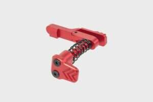 Aluminium Maxx Model Advanced type A magazine release for MTW M4 replicas Red