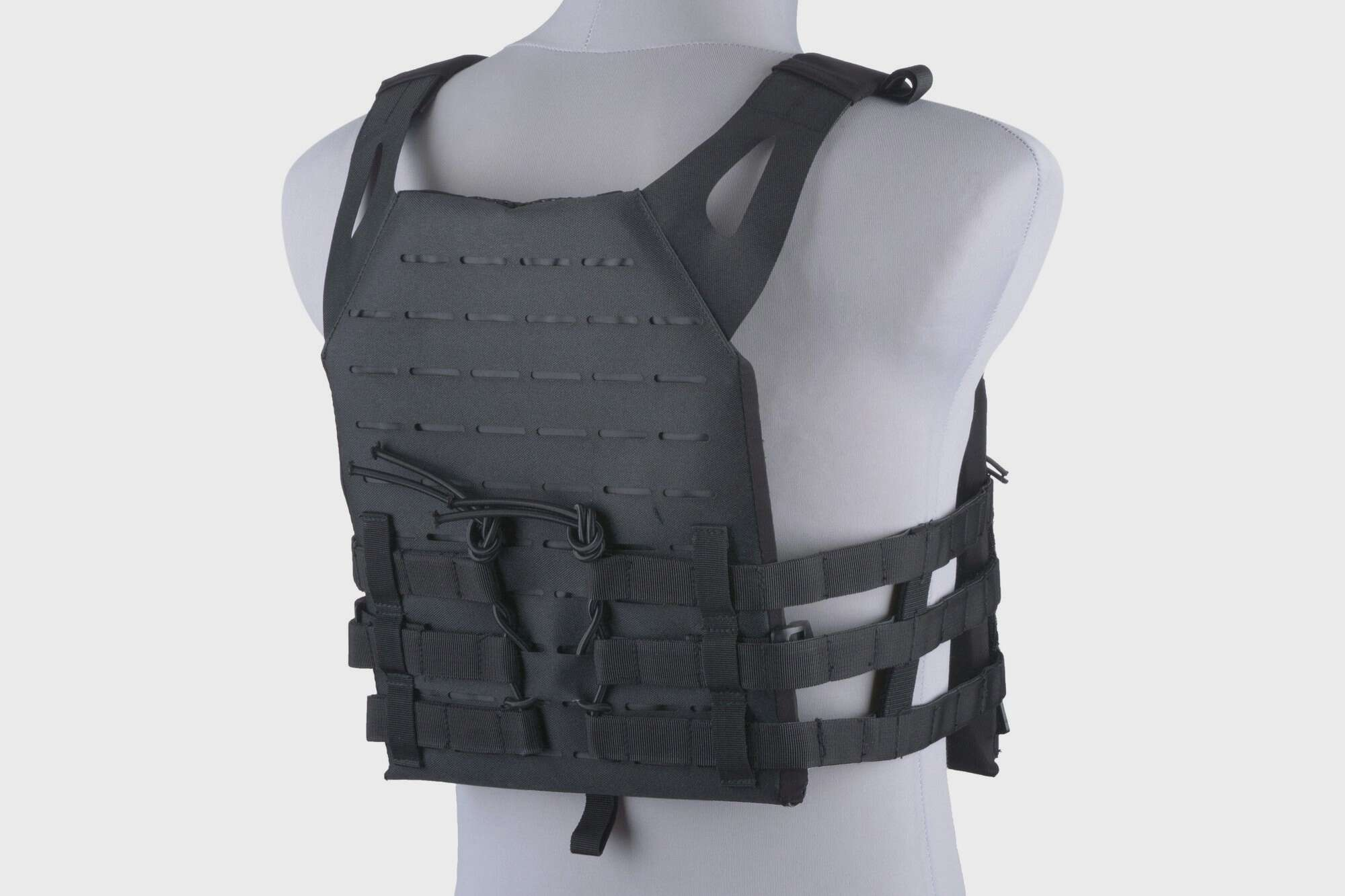Jump Laser-Cut Tactical Vest - Black