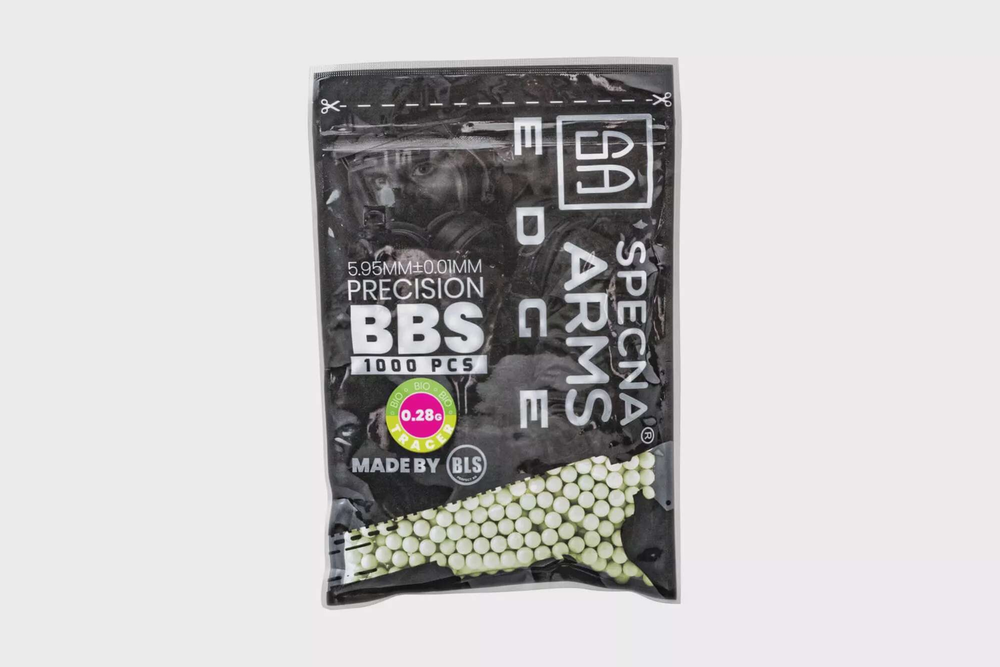 BBs Bio Tracer Degradable 0.28g Specna Arms EDGE ™ 1000 pcs - Green
