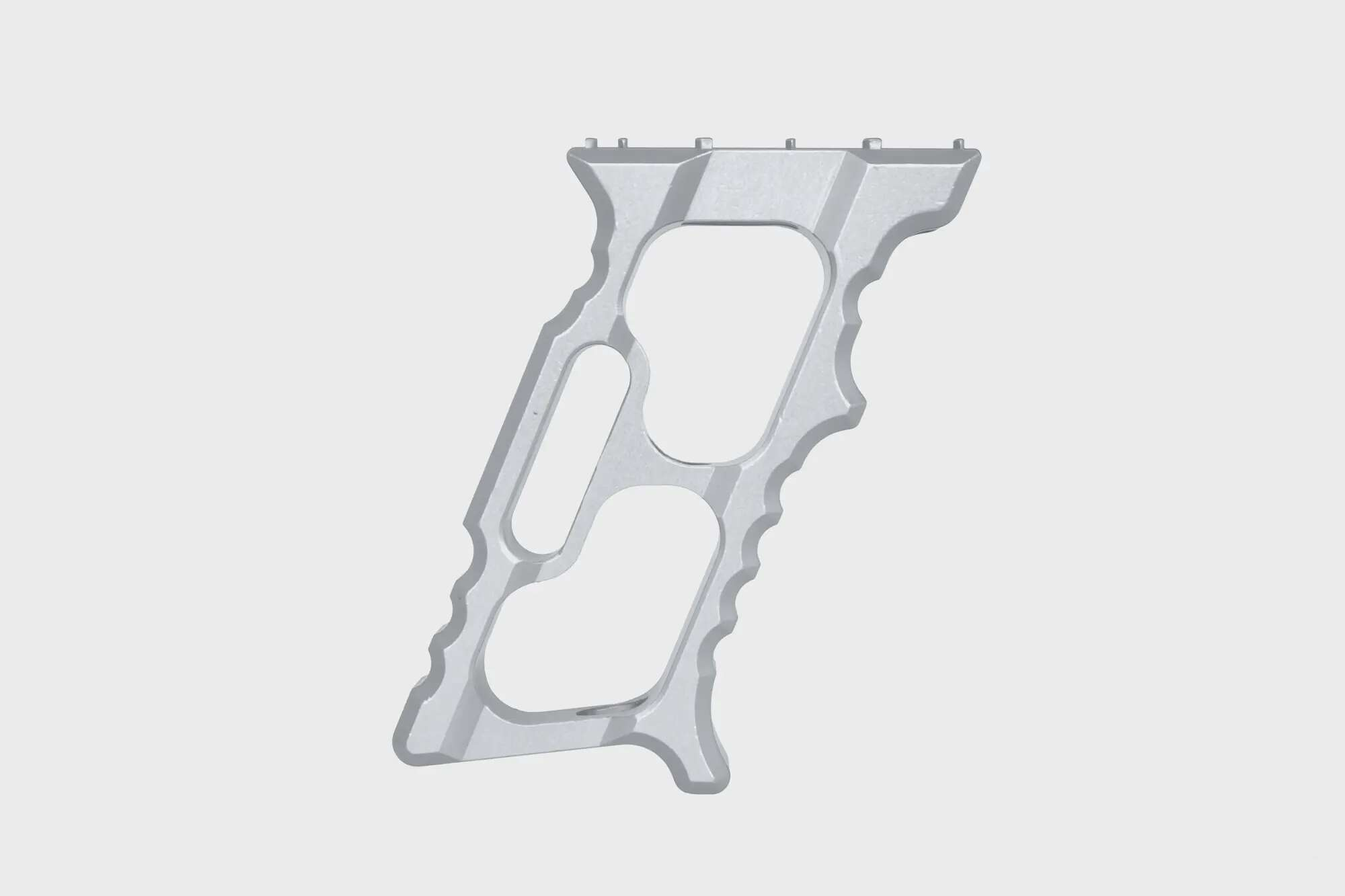 Aluminium angle grip TD Minivert for KeyMod/M-LOK Silver