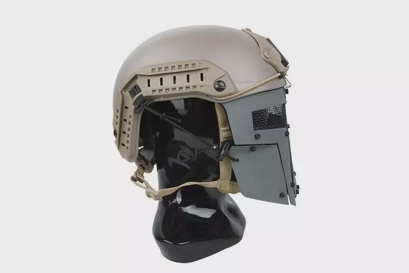 SPT Face Shield for FAST Helmets - Wolf Grey