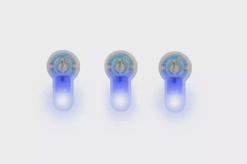 Lightbuck Card Button electronic marker - orange (blue light)