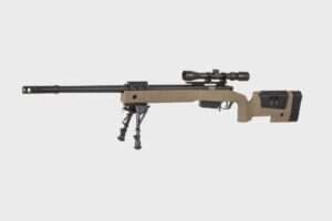SA-S03 CORE™ sniper rifle replica with scope and bipod - tan