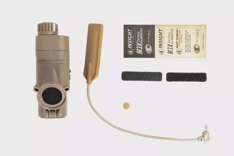 M3X Tactical Flashlight with IR Filter Long - Dark Earth