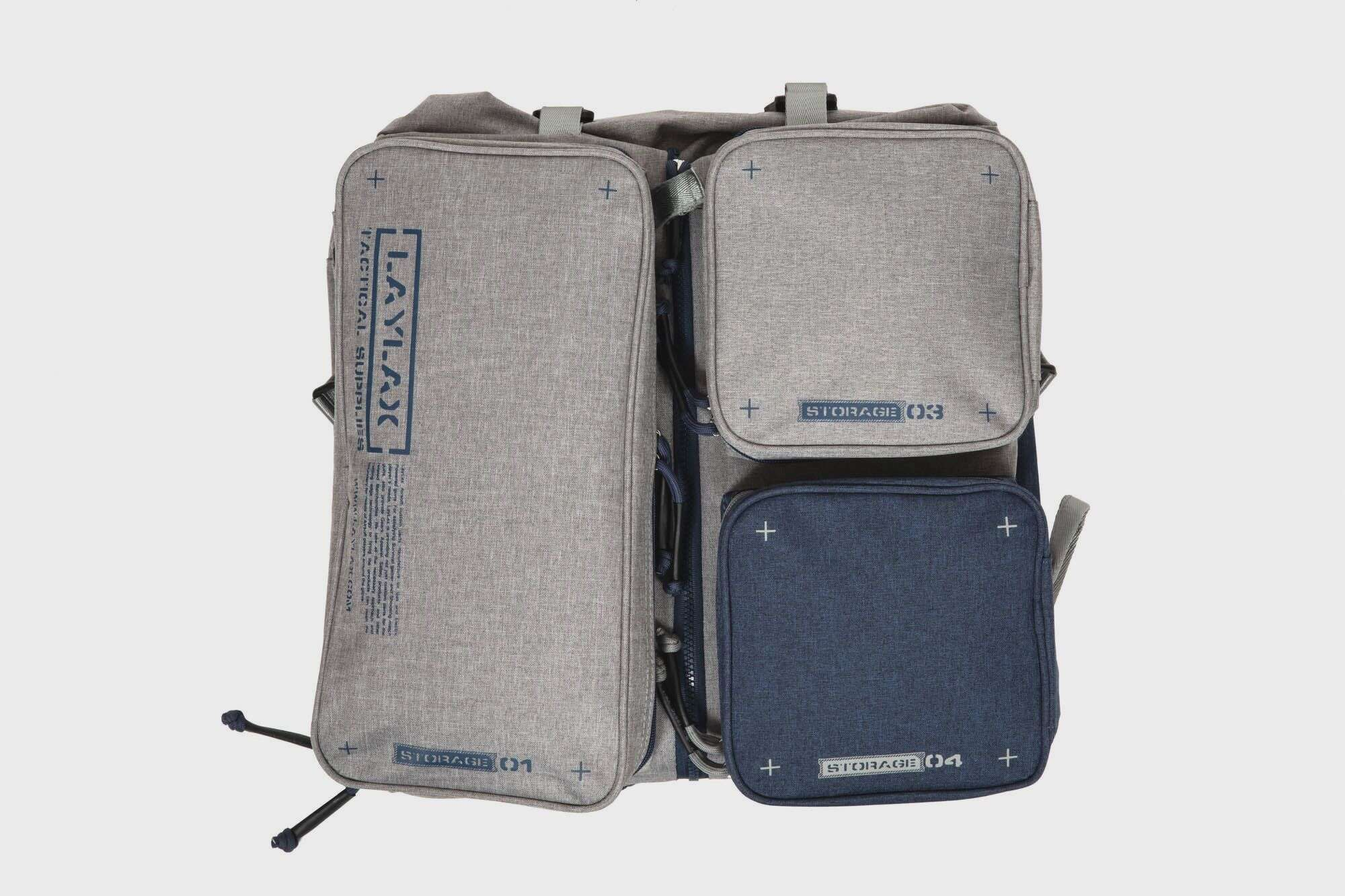 Container Gun Case - grey / navy