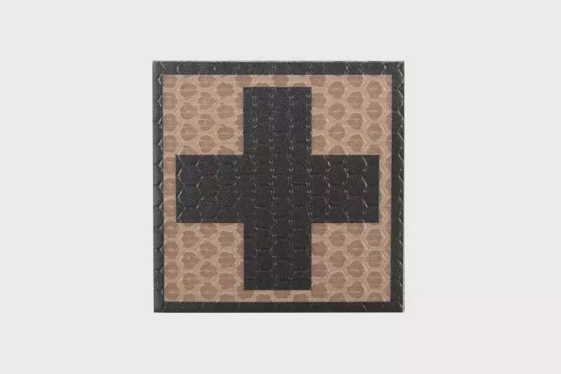 IR Badge - F1 Medical Cross - Tan
