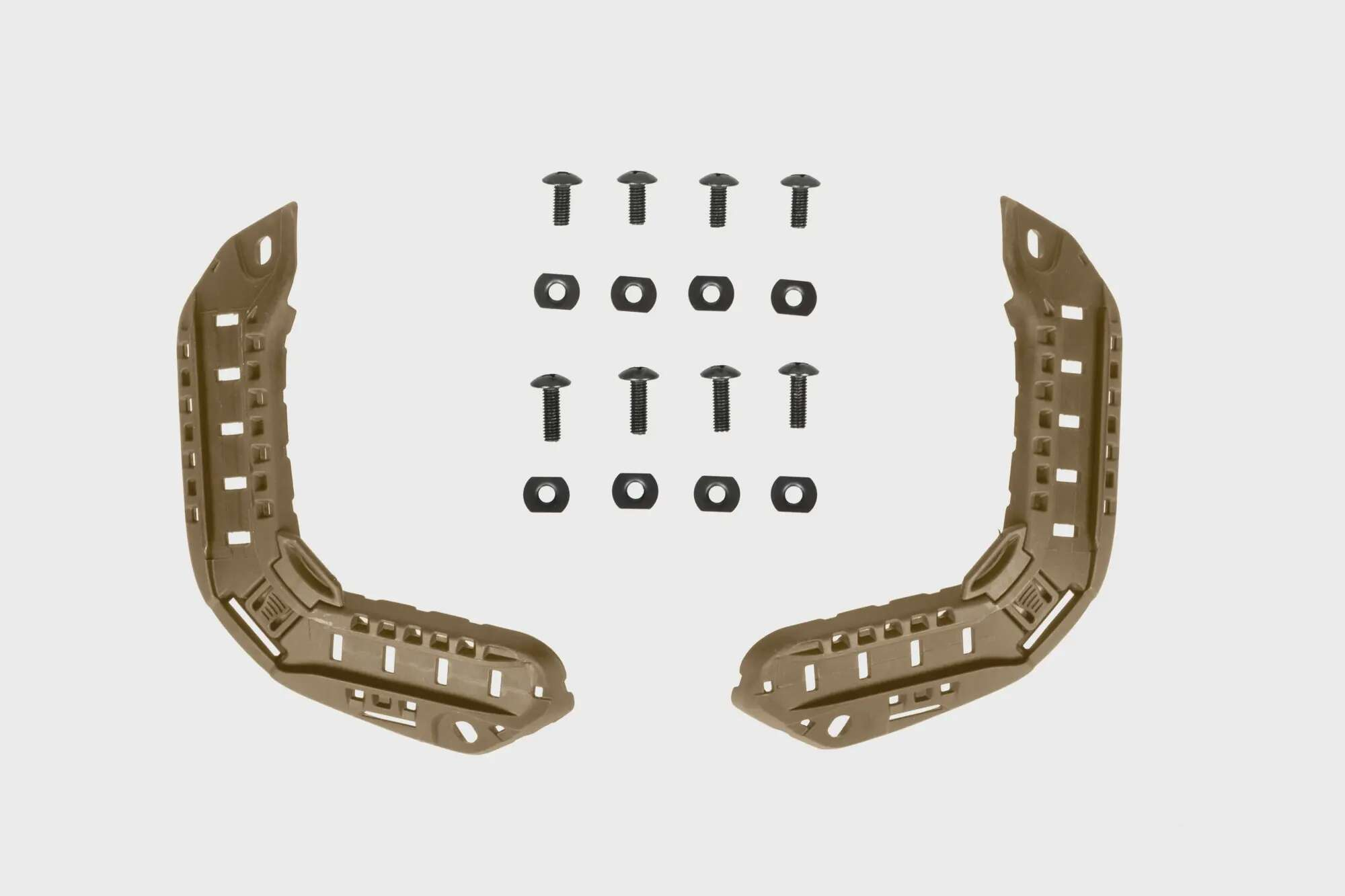 Set of Mounting Rails for Super High Cut Helmets - Tan