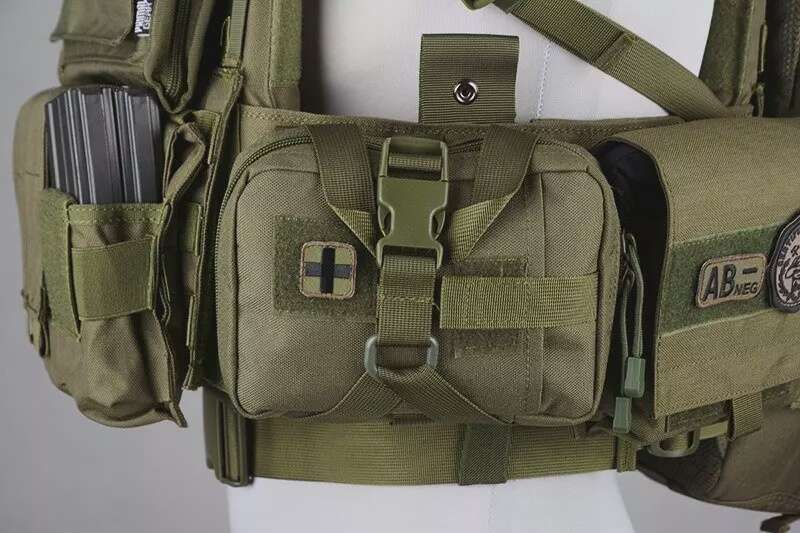 Small MOLLE Rip-Away Medical Pouch - Black