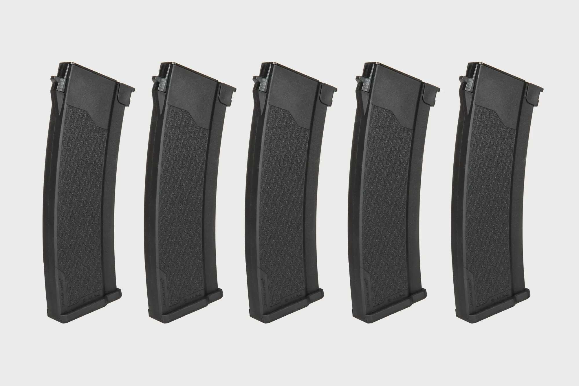 Set of 5 S-Mag Mid-cap magazines for 175 rounds for the J series - Black