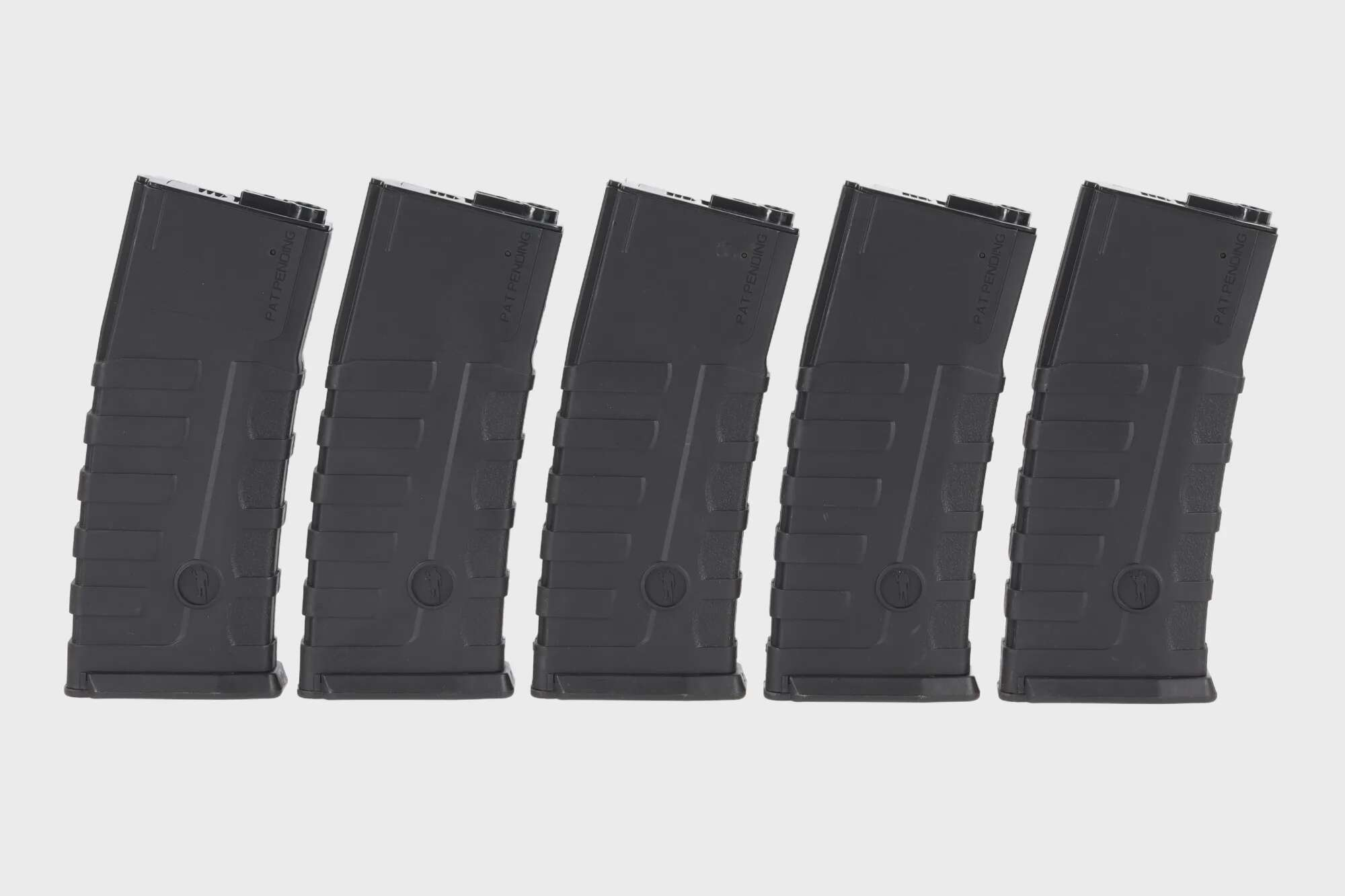 Set of 5 hi-cap 360 ball CAA magazines for M4/M16 replicas Black