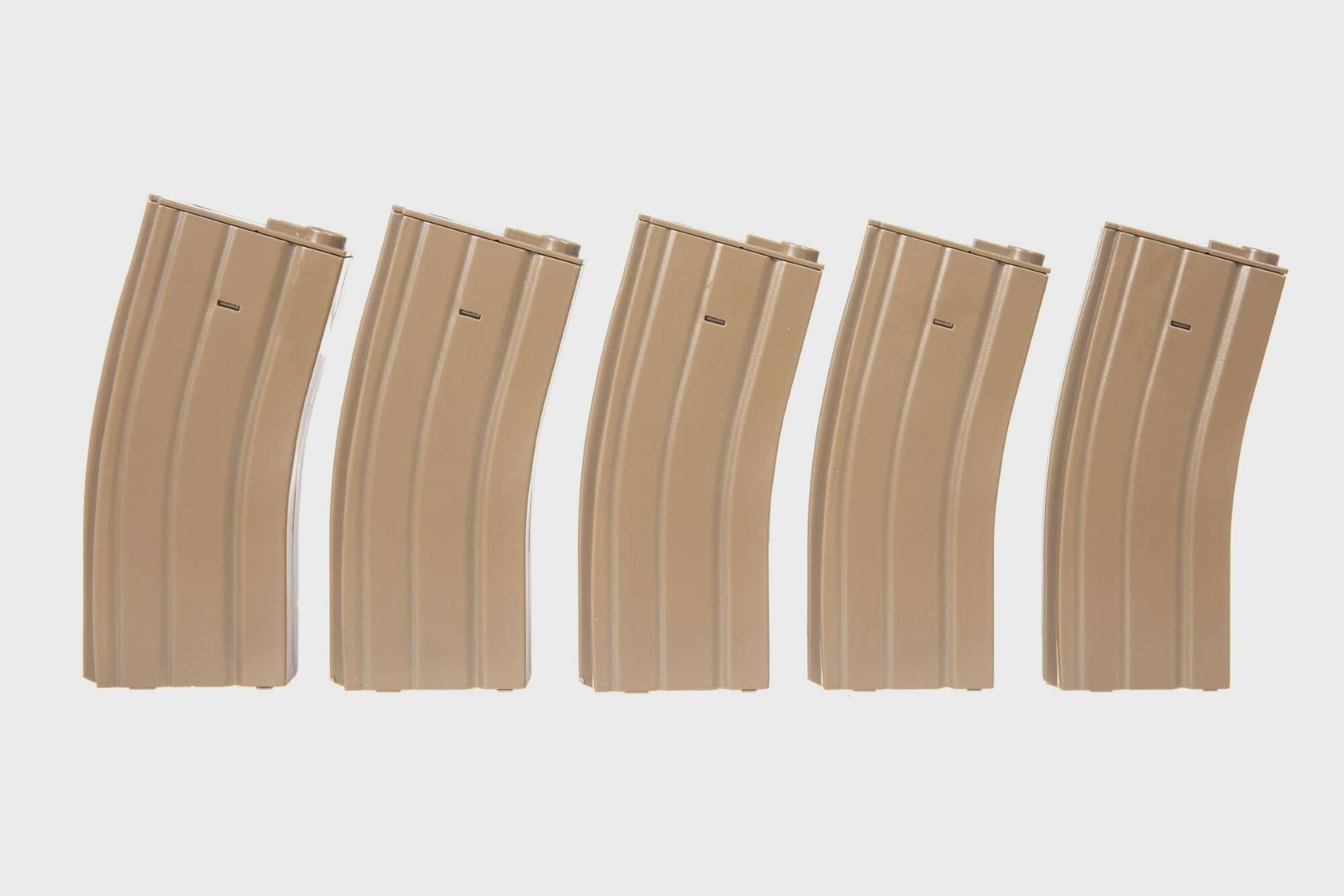 5pcs set - 100rd mid-cap magazine for M4/M16 - tan