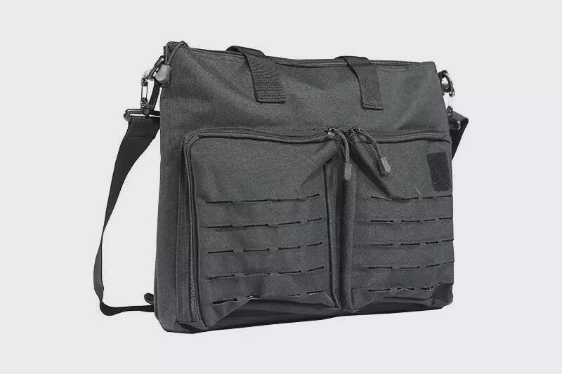 Laser-Cut tactical bag - black