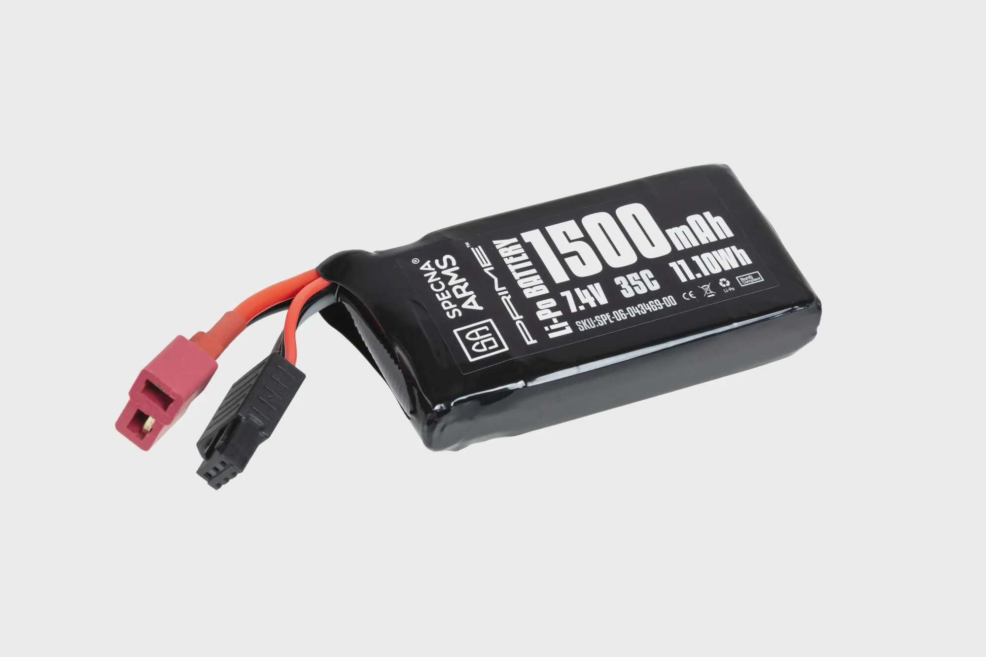 Li-Po battery Specna Arms x Gens Ace 1500 mAh 35C PEQ 7.4V T-Deans G-Tech