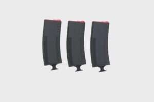 Set of 3 mid-cap 250-BB magazines King Arms x Troy Battlemag for M4/M16 type replicas