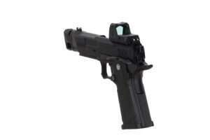 Arcturus Vanguard 4.3" Hi-Capa GBB OR airsoft pistol with ARS-1 red dot sight + compensator Black