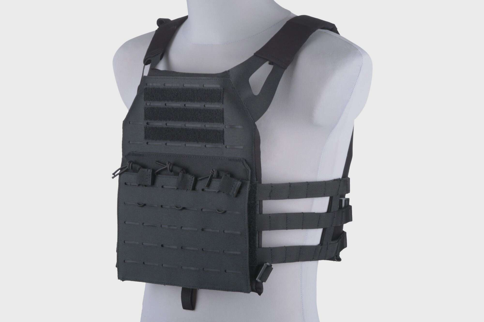 Jump Laser-Cut Tactical Vest - Black