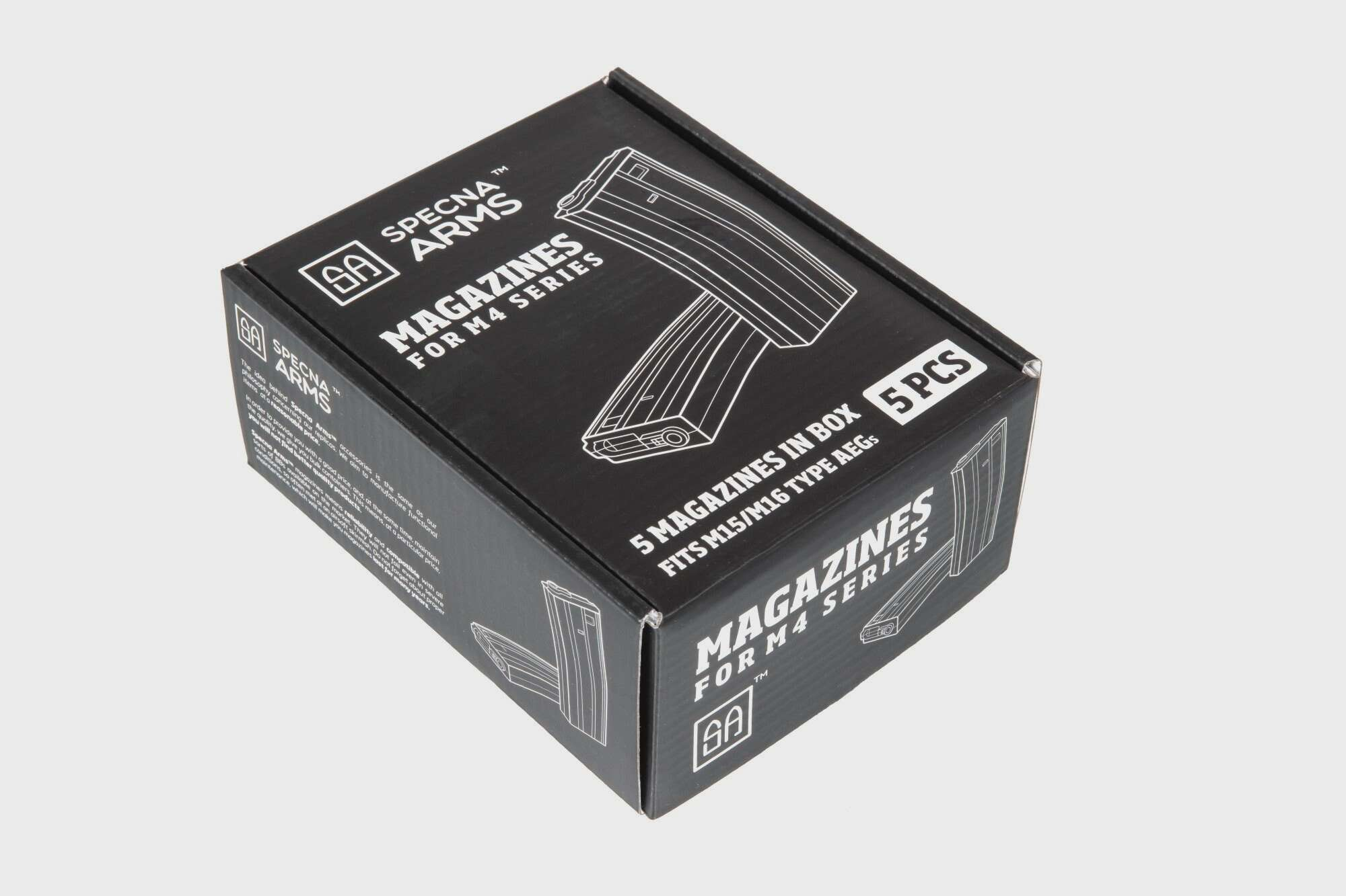 5pcs set - 100rd mid-cap magazine for M4/M16 - tan