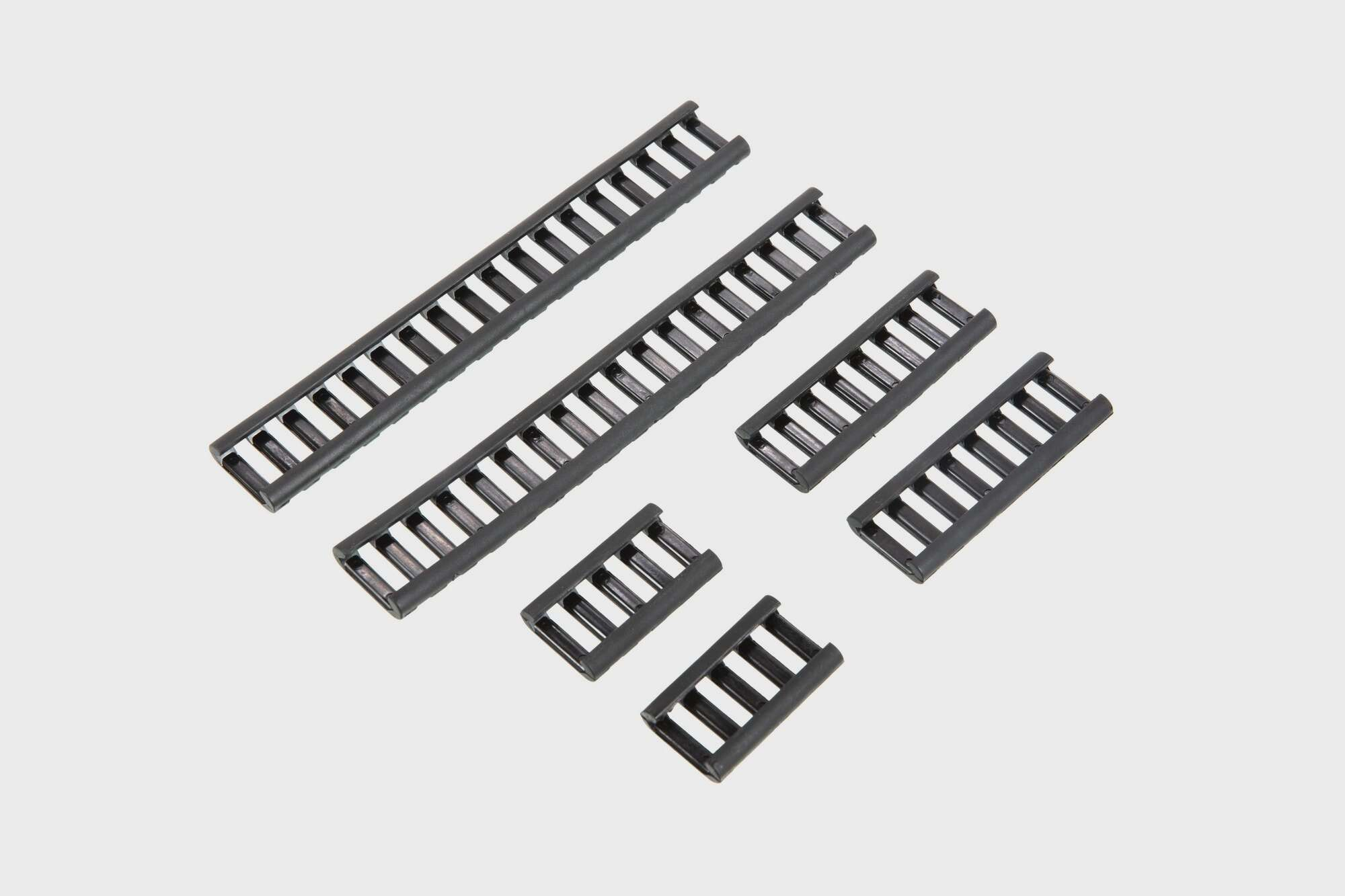 Set of RIS rail covering panels - black