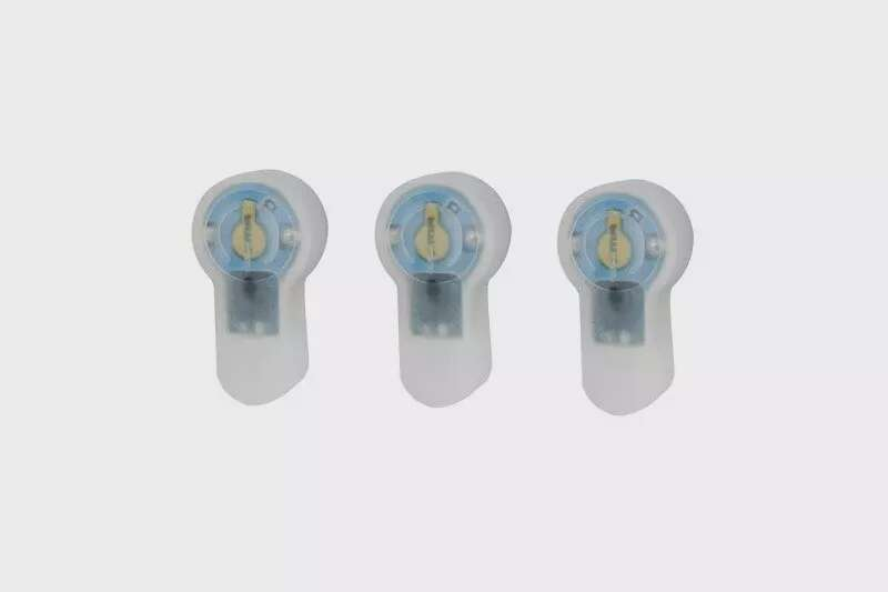 Lightbuck Card Button electronic marker - orange (blue light)