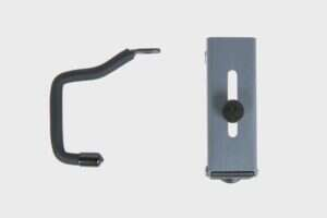 Hook with panel mount for wall Specna Arms Grey