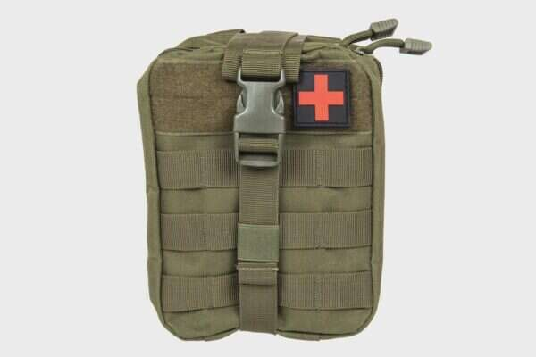 Apteczka zrywana Molle z naszywką Medyk GFC Tactical Oliwkowa