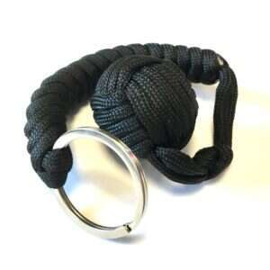 Paracord MonkeyFist / Apnäve - nyckelring fyra olika färger