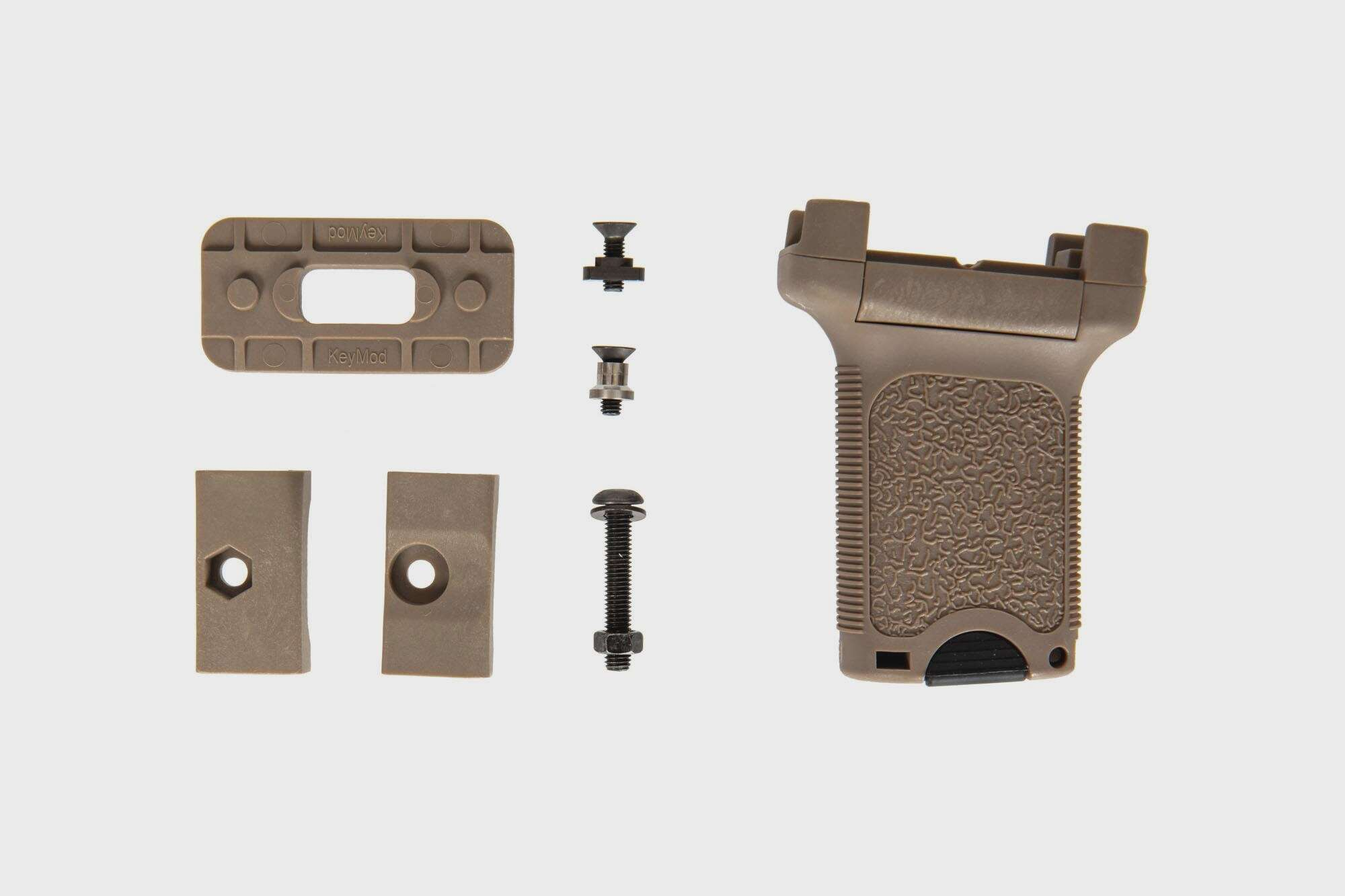 RIS / KeyMod / M-LOK Vertical Forward Grip - Tan