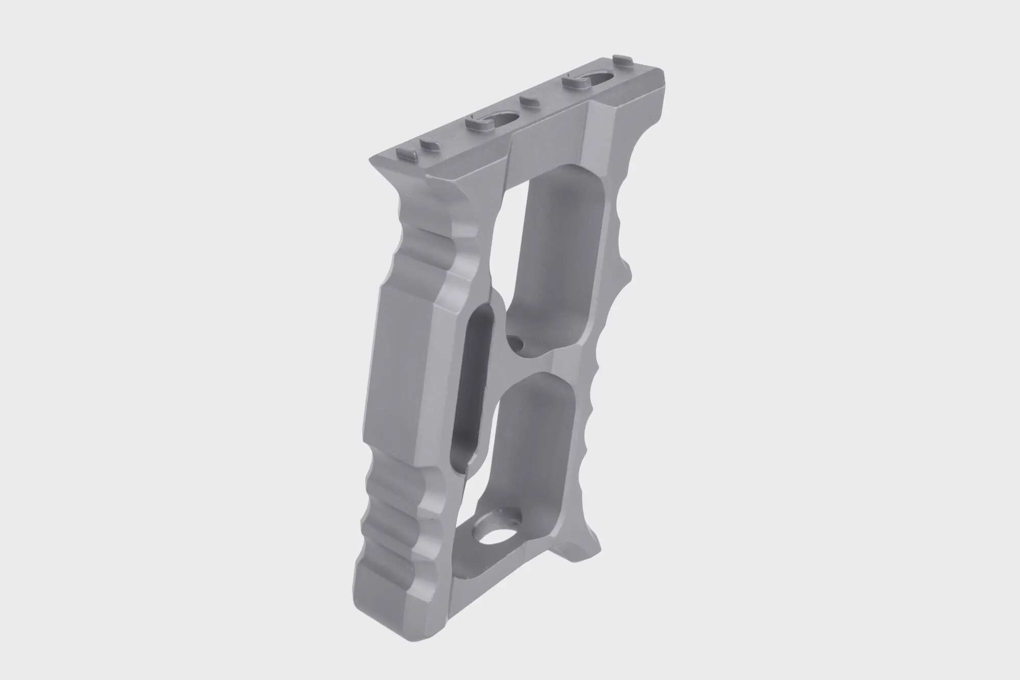 Aluminium angle grip TD Minivert for KeyMod/M-LOK Grey