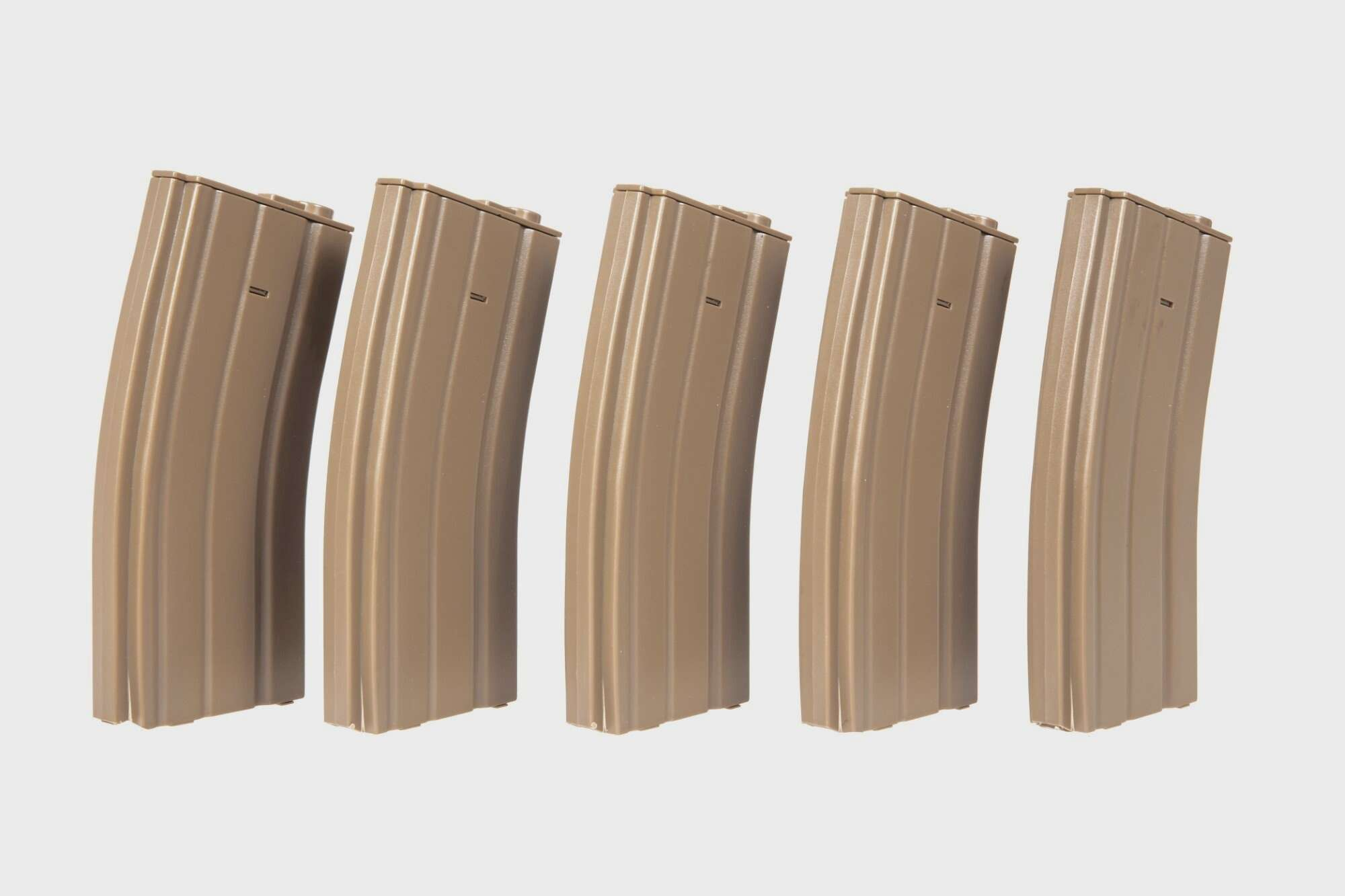 5pcs set - 100rd mid-cap magazine for M4/M16 - tan