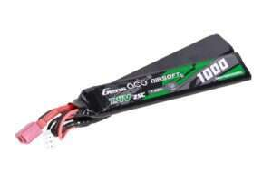 Li-Po Gens Ace 1000 mAh 25C Nunchuck 7.4V T-Deans battery (shortened cable)