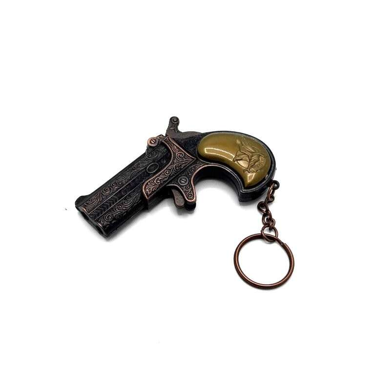 Stor Nyckelring - ~8-13cm - Derringer - knallpulver