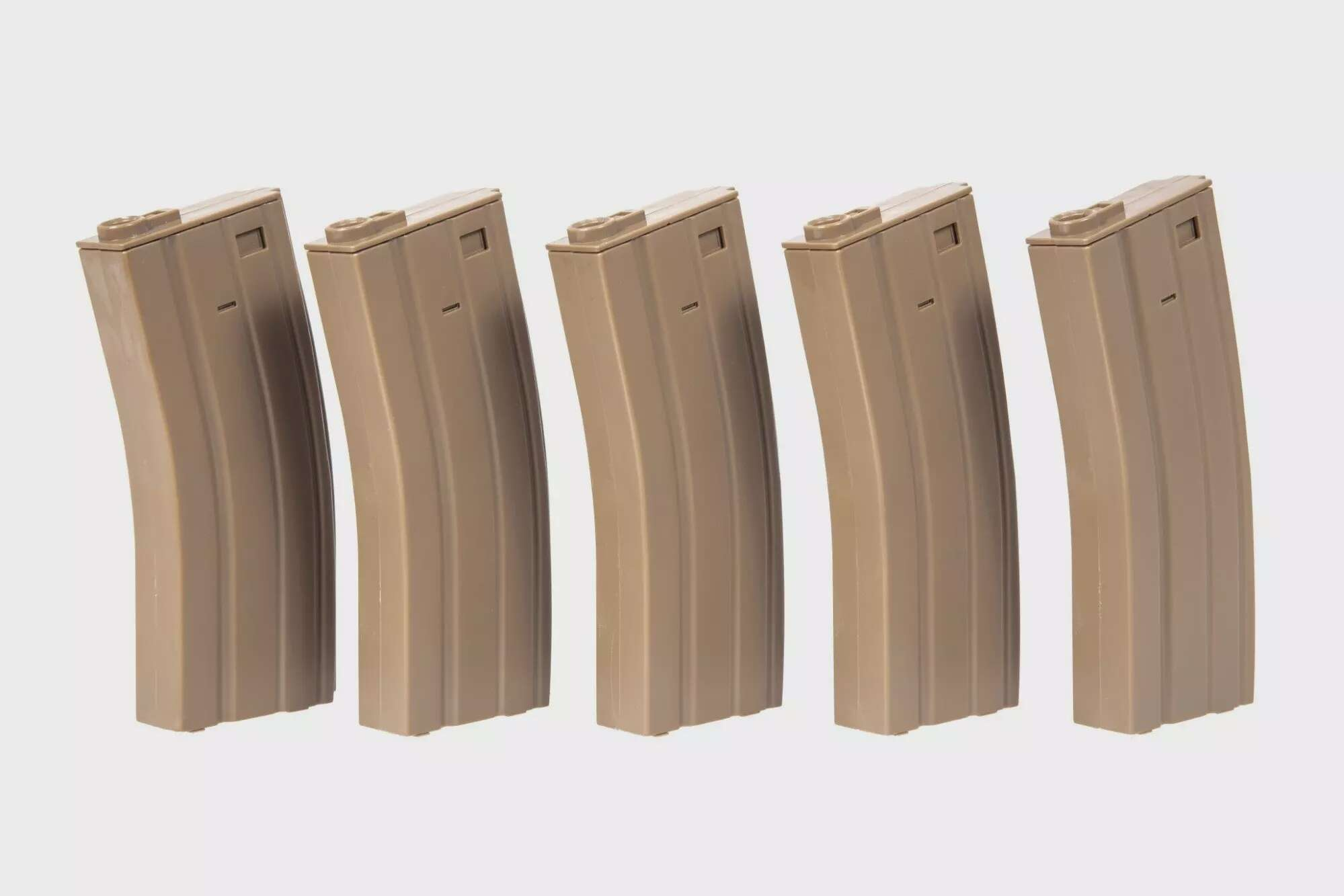 5pcs set - 100rd mid-cap magazine for M4/M16 - tan