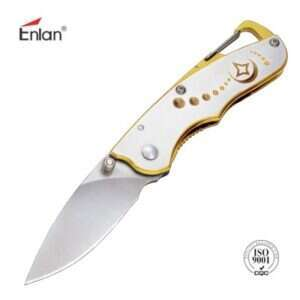 Enlan M05GD Stål/guld Fällkniv kniv edc