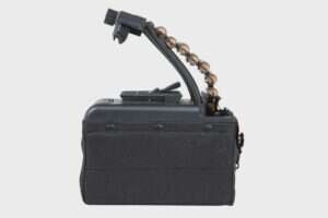 A&K electric box magazine for 2,000 rounds for M249 type replicas with imitation ammunition Black