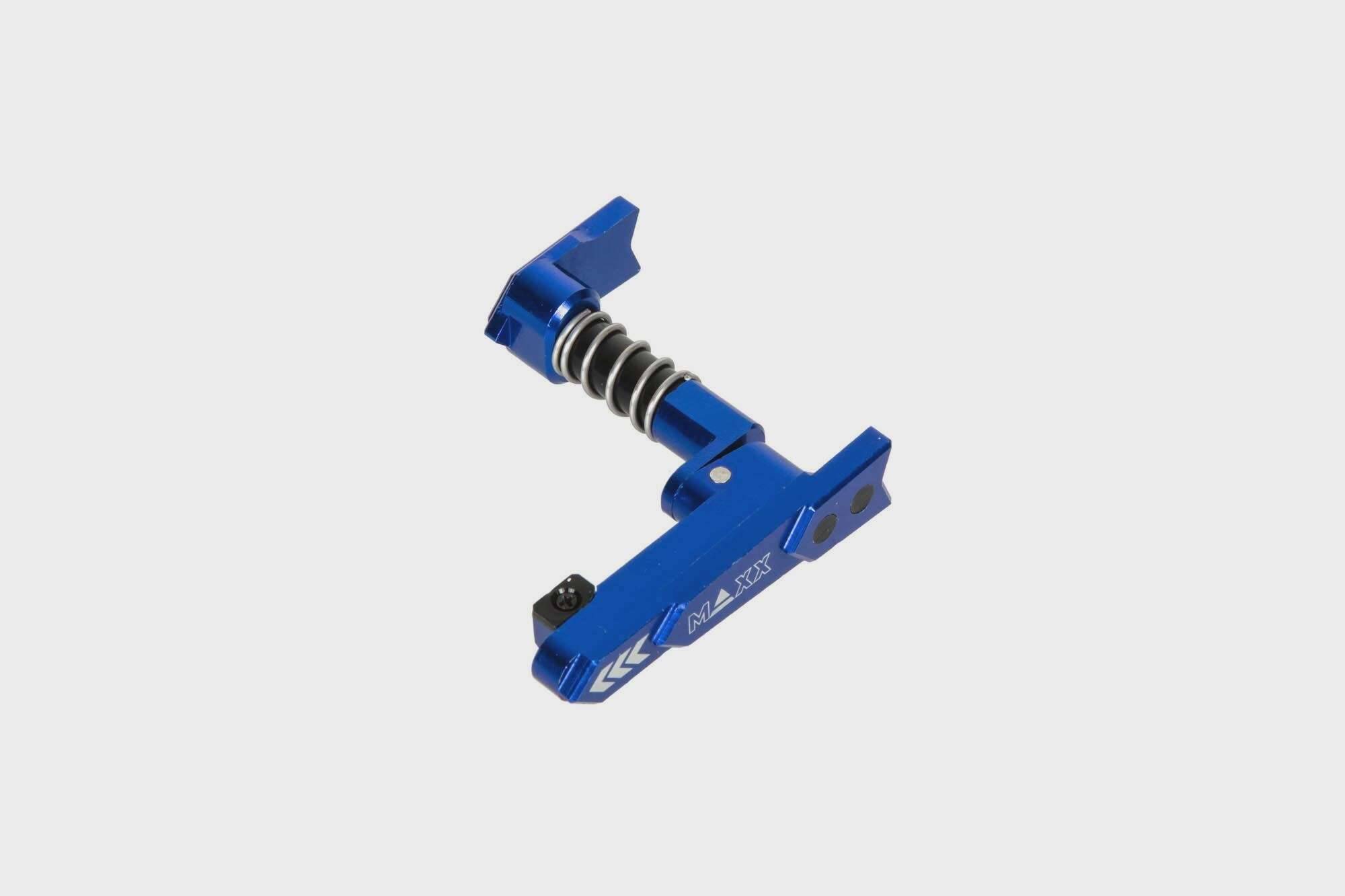CNC M4/M16 magazine release on both sides (A) - Blue