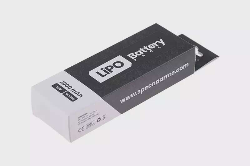 LiPo 11,1V 2000mAh 15/30C Battery - Butterfly Configuration