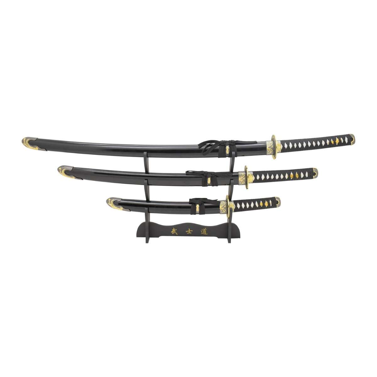 Snake Eye - 3 Piece Sword Set with Display Stand - SE-3973-SET