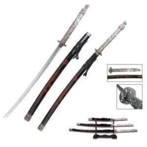 Snake Eye Tactical - Samurai 1st Generation Highlander Katana Sword Set - SE-41D4BK