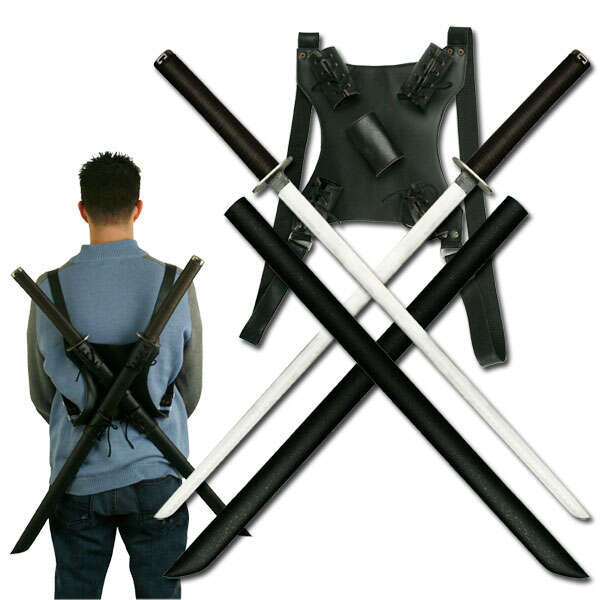 SW-896BK3 - Ninjasvärd 27" - set om 2 st