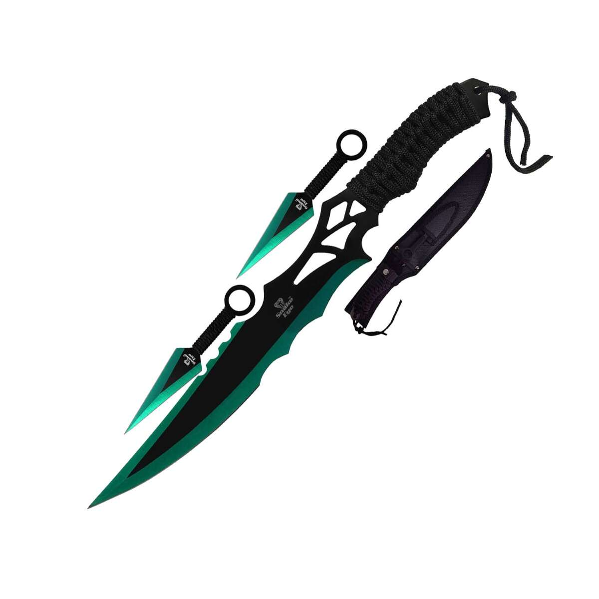 Snake Eye - Fantasy Sword with 2 Throwing Knives - SE-1717-5