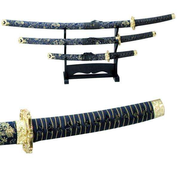 JL-021BL4 - Samuraj svärd-set 40"